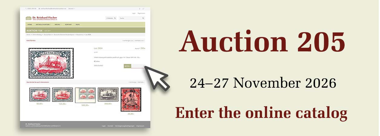 Lots of auction 205 on 24-27 November 2026 - Enter the online catalog