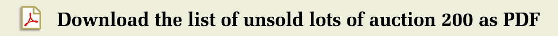 Download the list of unsold lots of auction 200