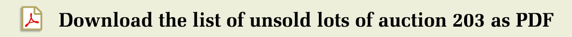 Download the list of unsold lots of auction 203