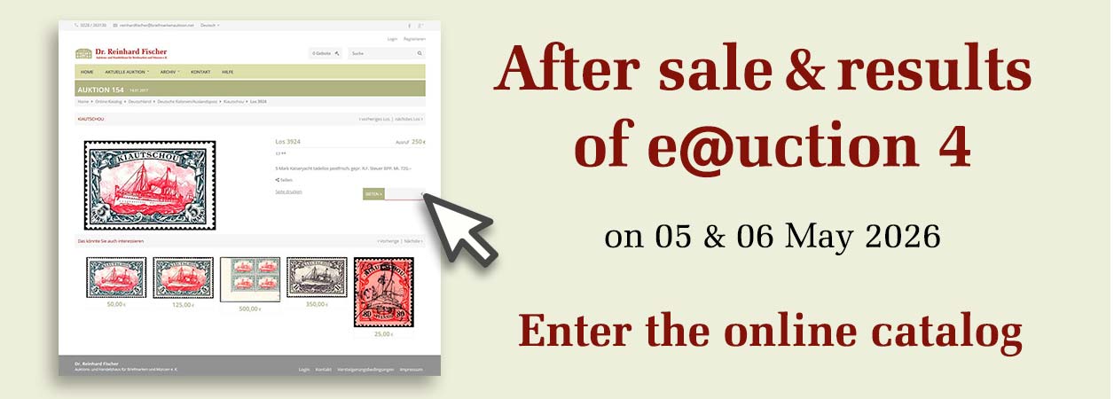 After sale and results of e-auction 4 on 5-6 May 2026 - Enter the online catalog
